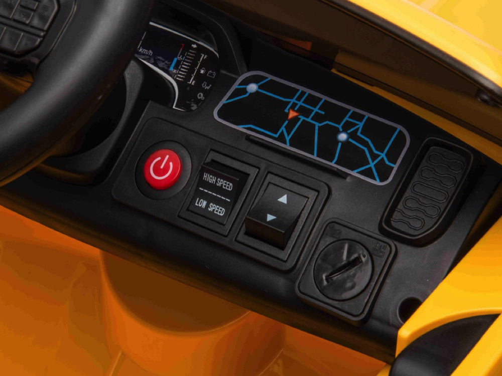 Ford Ranger, een 12 volt elektrische kinderauto met rubberen banden, een leren stoel en meer!