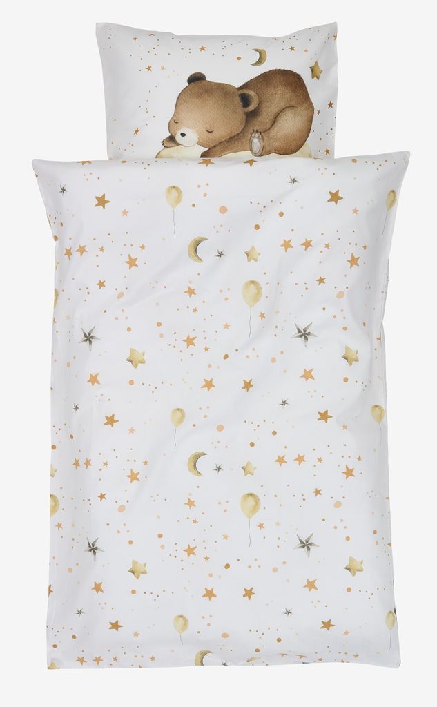 Baby dekbedovertrek EVY 70x100 wit