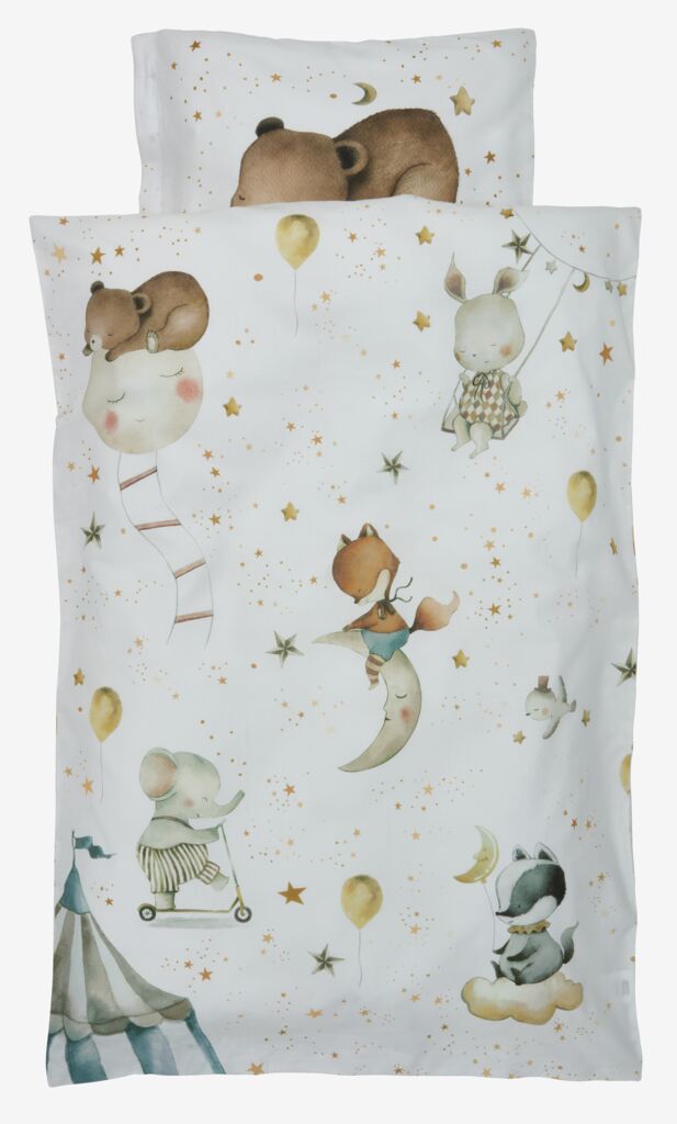 Baby dekbedovertrek EVY 70x100 wit