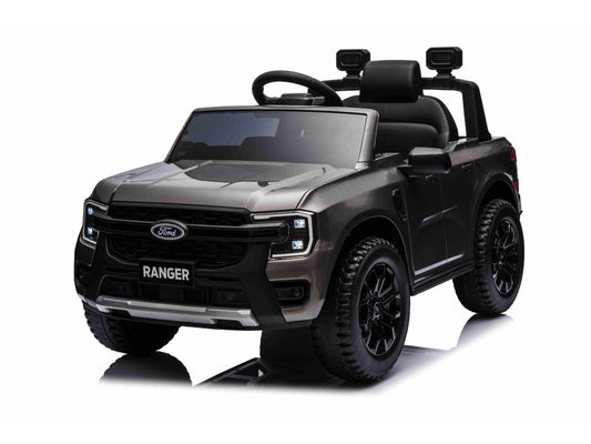 Ford Ranger, a 12-volt electric children's car with rubber tires, a leather seat, and more!