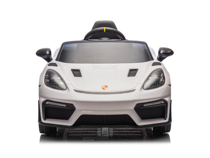 Porsche Spyder RS, kinderauto op 12 volt accu, rubberen banden, leren stoel en meer!