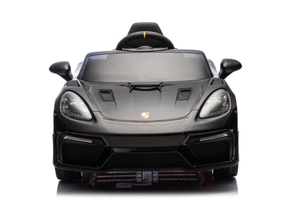 Porsche Spyder RS, 12-volt lithium battery, rubber tires, leather seat, and more!