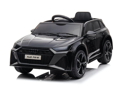 Audi RS6, 12-volt electric children's car with rubber tires, leather seat, and more!