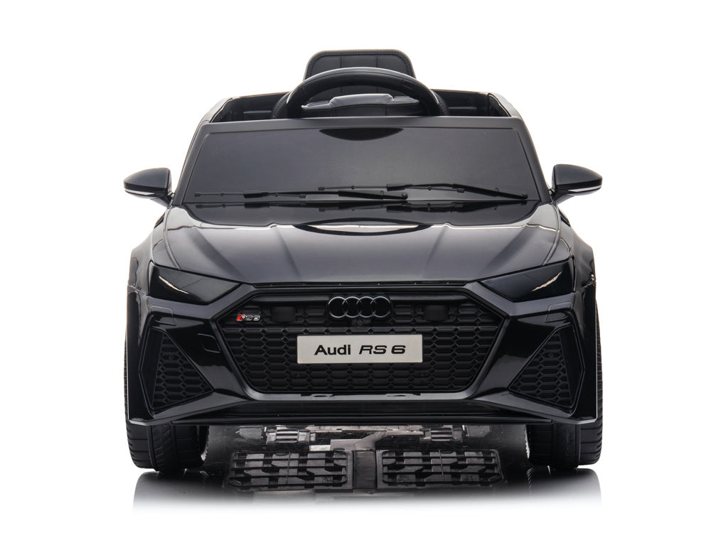 Audi RS6, 12-volt electric children's car with rubber tires, leather seat, and more!