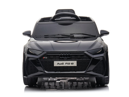 Audi RS6, 12-volt electric children's car with rubber tires, leather seat, and more!