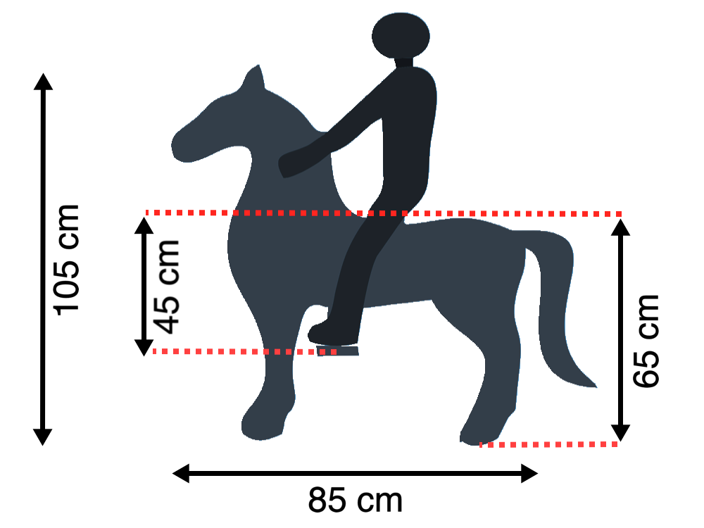 MY PONY, riding toy horse from ROLLZONE®, 4-10 years (MP2042-M)