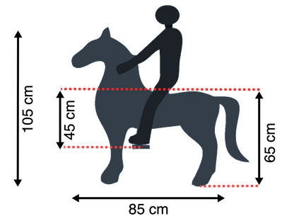 MY PONY, riding toy horse from ROLLZONE®, 4-10 years (MP2042-M)