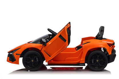 Lamborghini Revuelto, a 12-volt electric children's car with EVA tires and a faux leather seat!