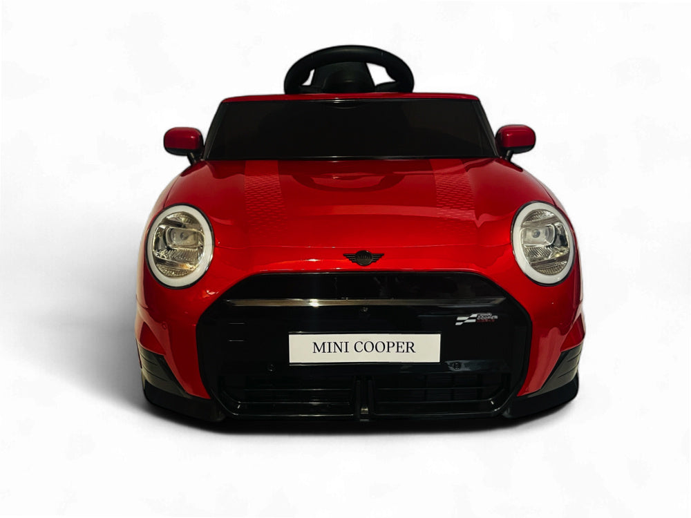 MINI Cooper S, 12 volt kinderauto met rubberen banden en meer!