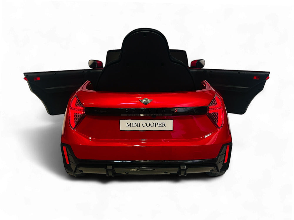 MINI Cooper S, 12 volt kinderauto met rubberen banden en meer!