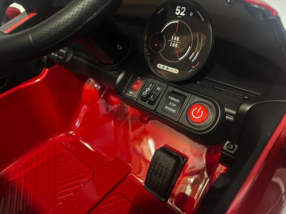 MINI Cooper S, 12 volt kinderauto met rubberen banden en meer!